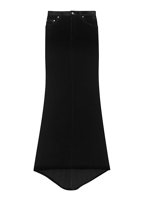 Velvet Pocketed Skirt