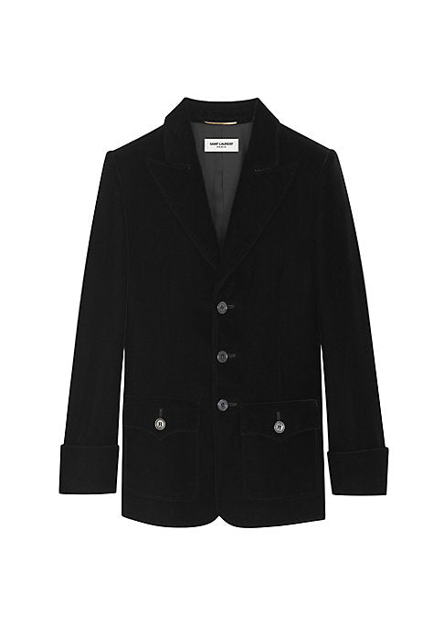 Velvet Peak Lapel Jacket