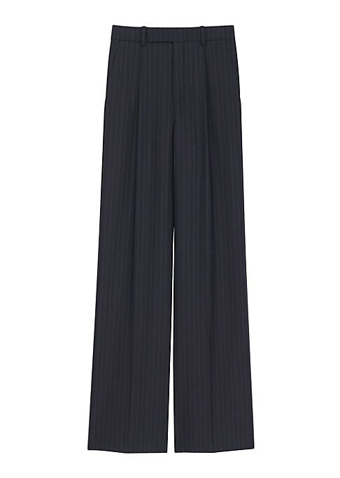 Chic Striped Flare Trousers