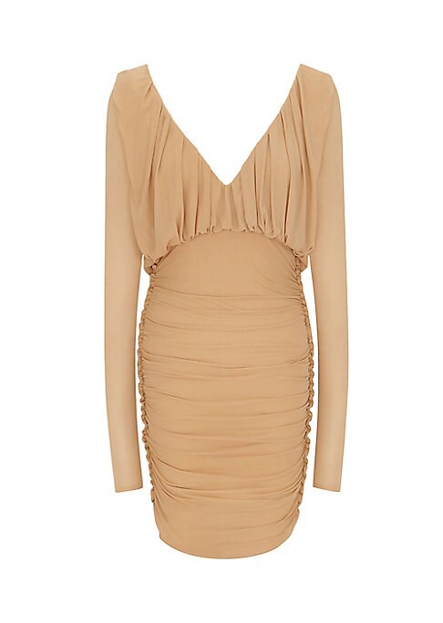 Vibrant Jersey Ruching Dress