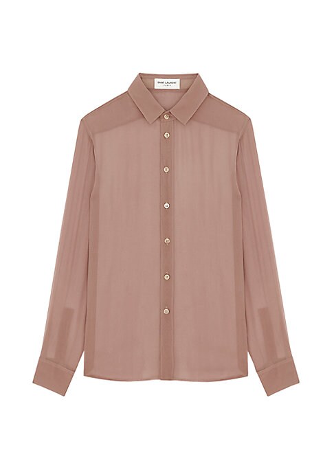 Silk Blend Button-Up