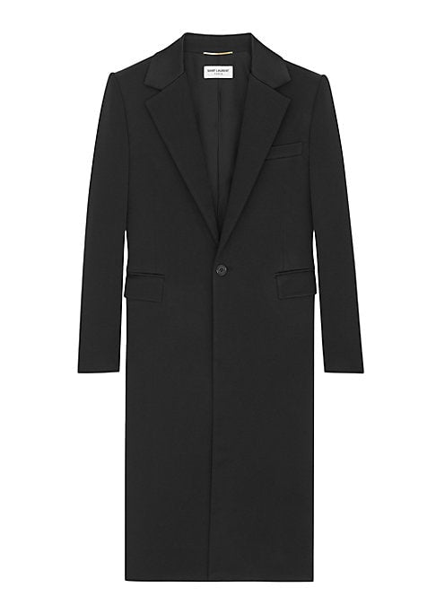 Chic Satin Long Coat