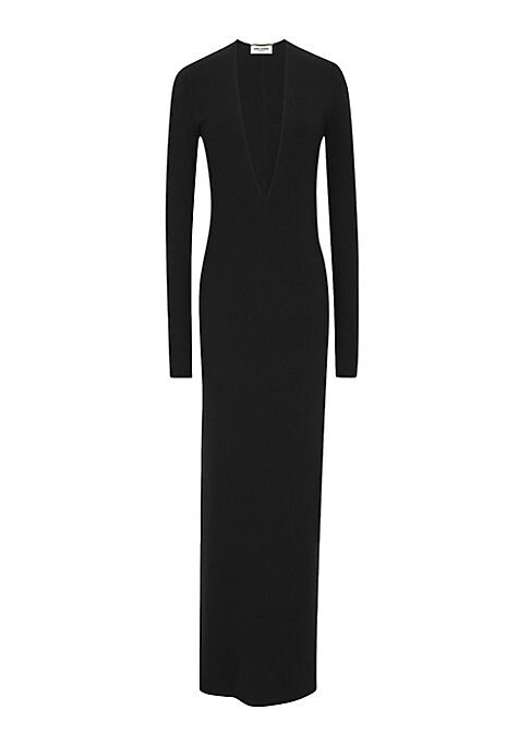 Elegant Wool Maxi Dress