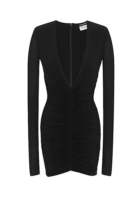 V-Neck Glam Dress