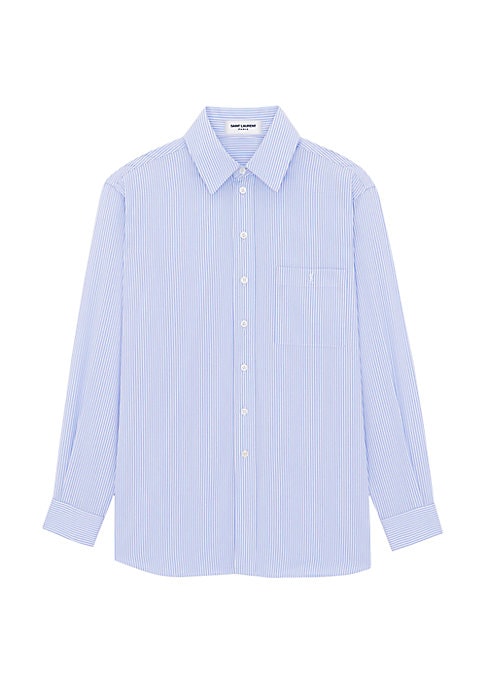 Embroidered Striped Shirt