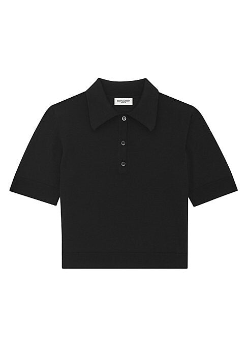 Wool Blend Polo Shirt