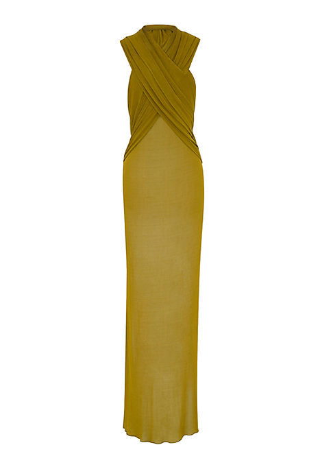 Chic Hooded Crepe Dress