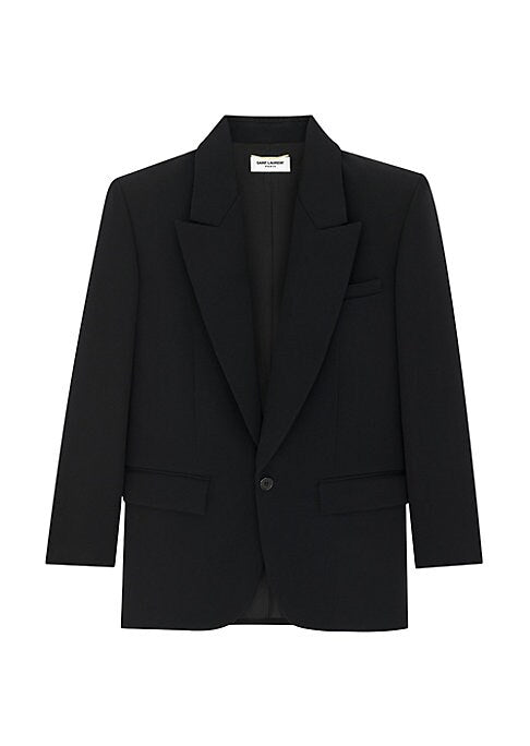 Peaked Elegance Blazer