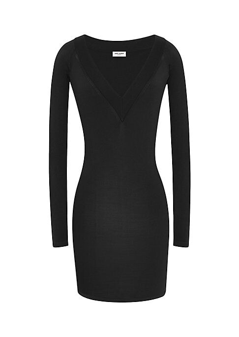 V-Neck Ribbed Elegance