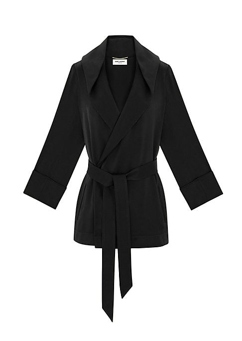 Satin Hooded Chic Jacket