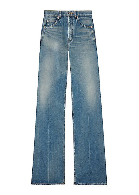 Flared Vintage Denim Jeans