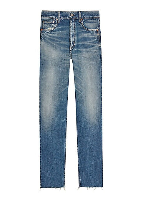 Raw Edge Straight Denim