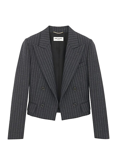 Chic Striped Flannel Jacket