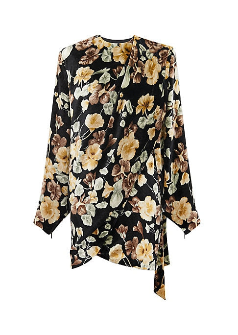 Floral Batwing Elegance