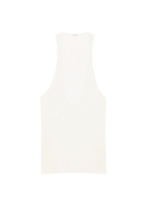 Silk Jersey Plunge Top