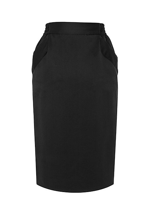 Elegant Silk Satin Skirt