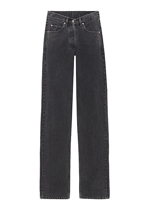 V-Cut Wide Leg Jeans