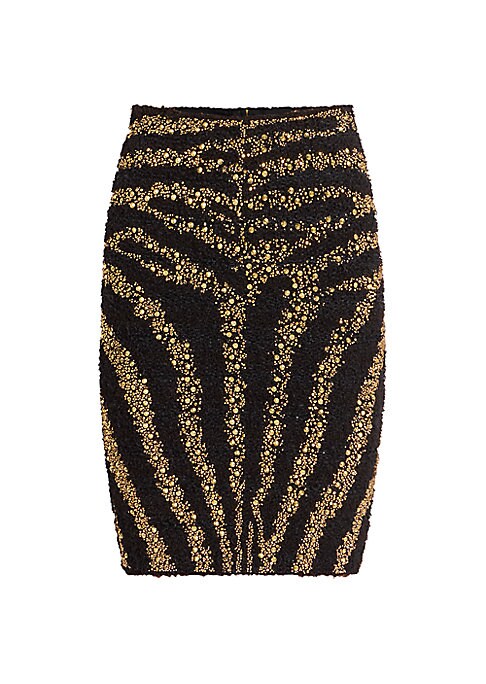 Zebra Studded Skirt