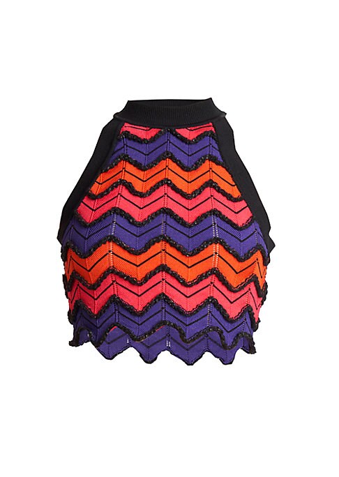 Chic Zigzag Knit Top