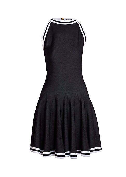 Pleated Skater Dress