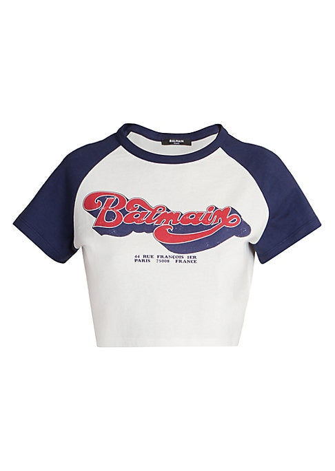 Vintage Cropped Baseball Tee