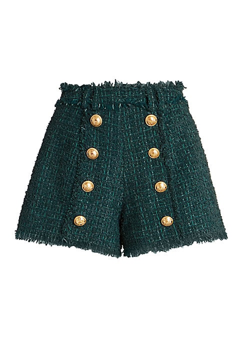 Chic Tweed High-Rise Shorts