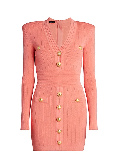 Tailored V-Neck Mini Dress