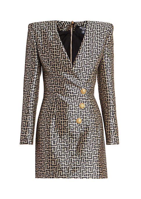 Chic Monogram Mini Dress