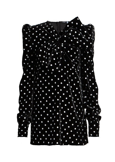 Glitter Bow Velvet Dress