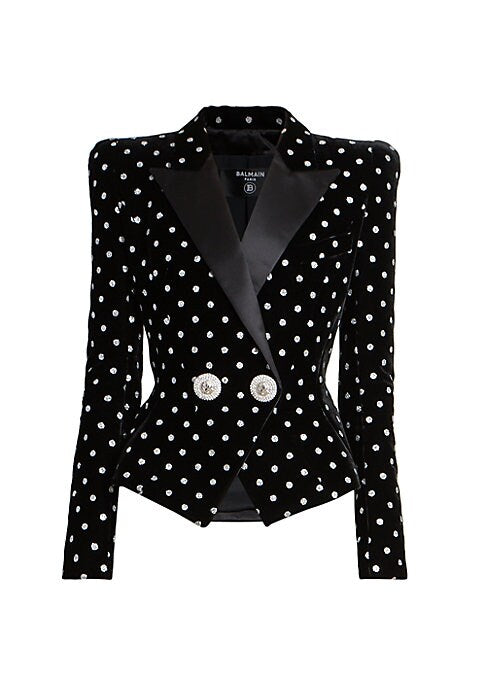 Chic Dotted Luxe Blazer