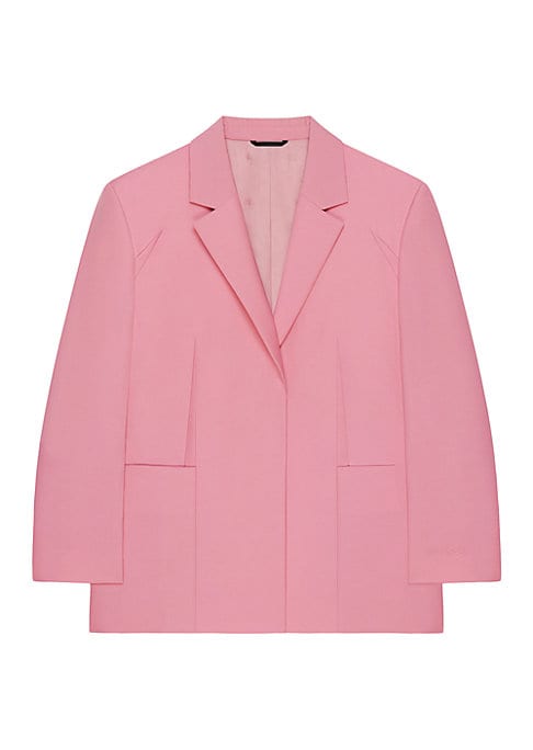 Darted Wool Mohair Blazer