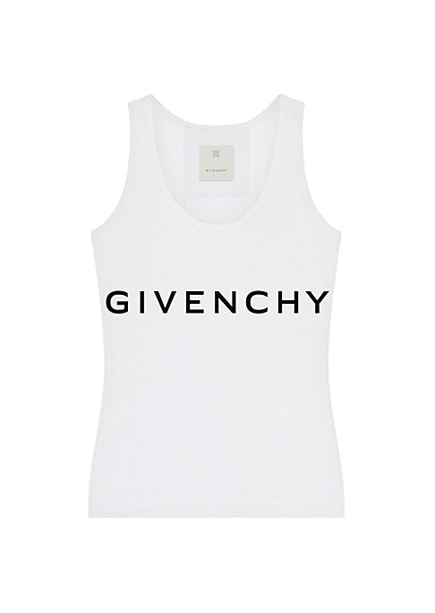 Logo Print Sleeveless Top