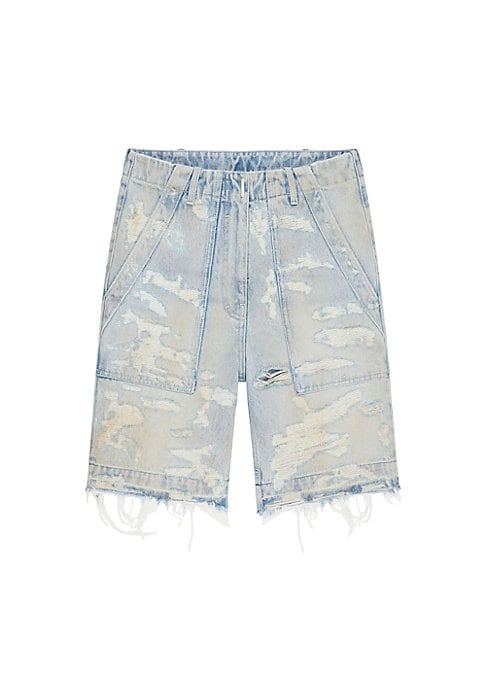 Denim Utility Shorts