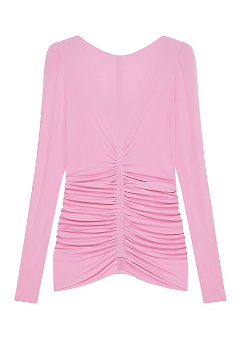 Elegant Crepe Ruched Top