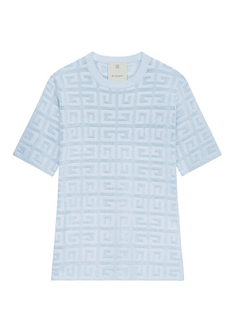 Logo Knit Short Sleeve Sweater
