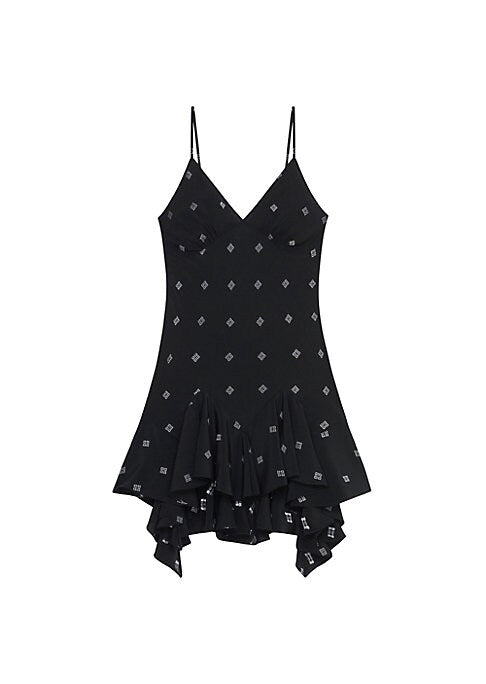 Elegant Ruffled Silk Dress