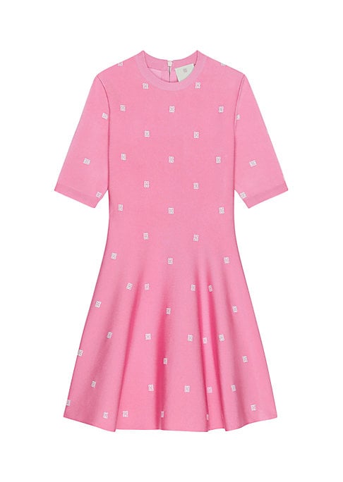 Flared Plumetis Dress