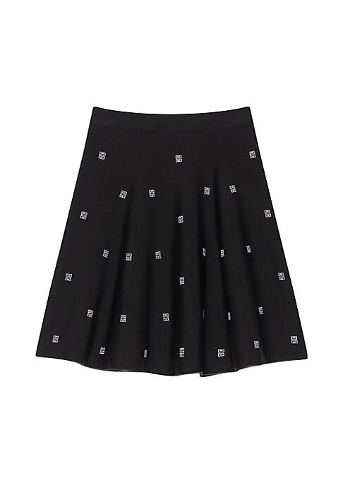 Plumetis A-Line Skirt