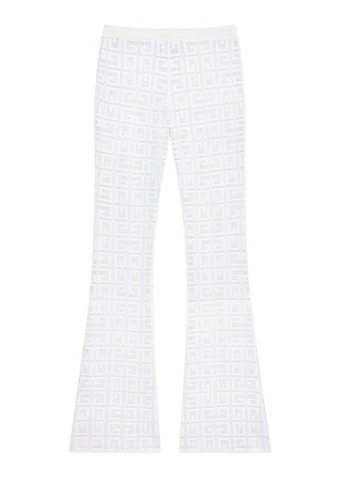 Jacquard Flare Trousers