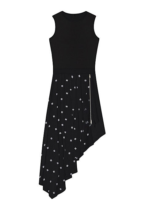 Asymmetrical Silk Chic Dress