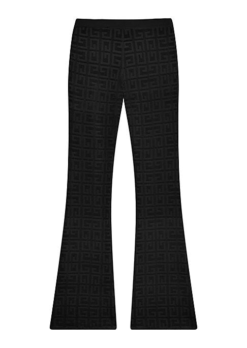 Jacquard Flare Trousers