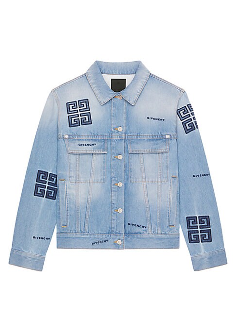 Embroidered Denim Overshirt
