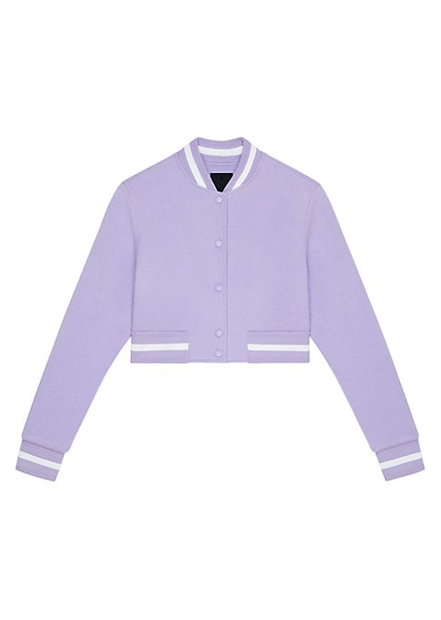 Wool Varsity Crop Jacket