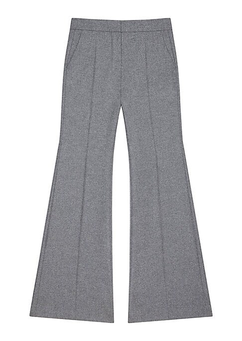 Wool Flare Trousers