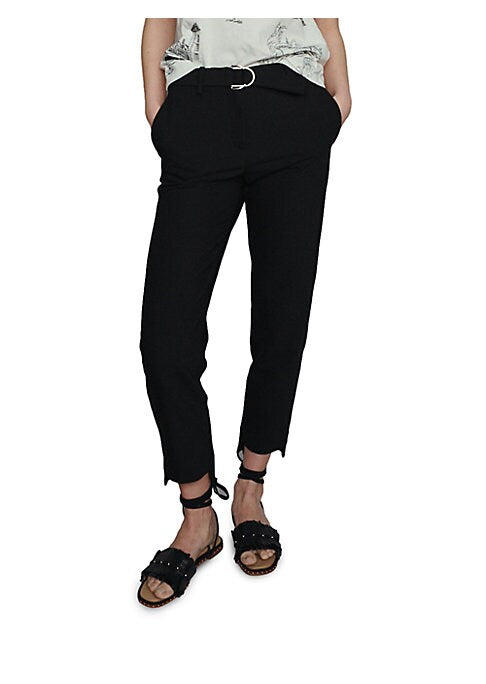 Minimalist D-Buckle Trousers