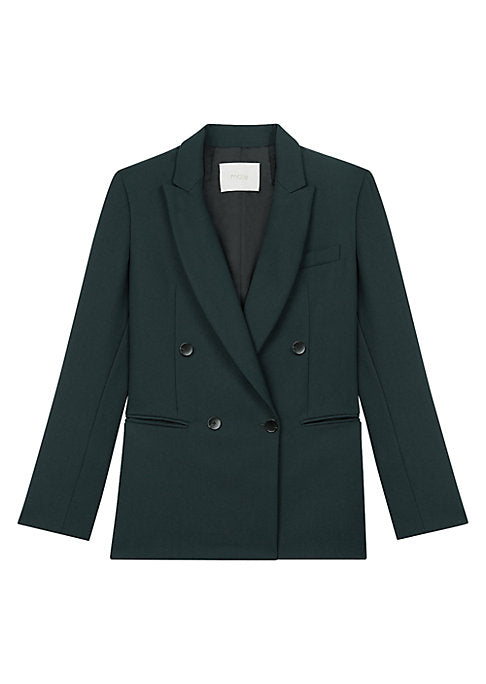 Tailored Double-Breasted Blazer