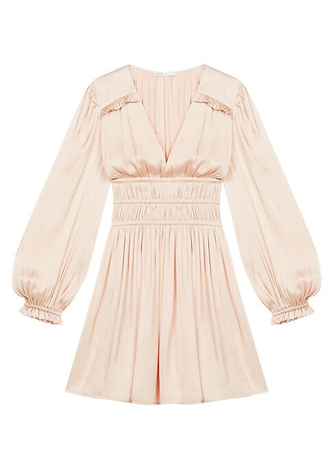 Elegant Ruffled Satin Dress