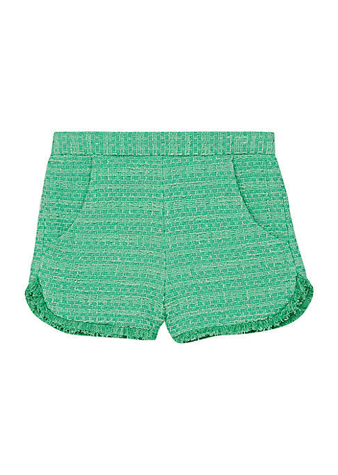 Fringe Twill Pull-On Shorts