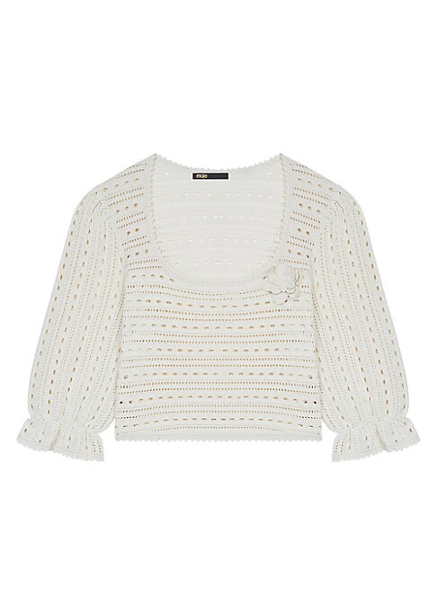 Floral Shoulder Sweater
