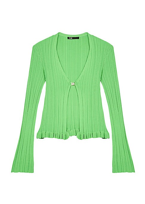 Ruffled Flare Cardigan